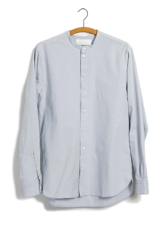 Men's Logo T-Shirts for Brand RepresentationANTE | Collarless Shirt | Silver
