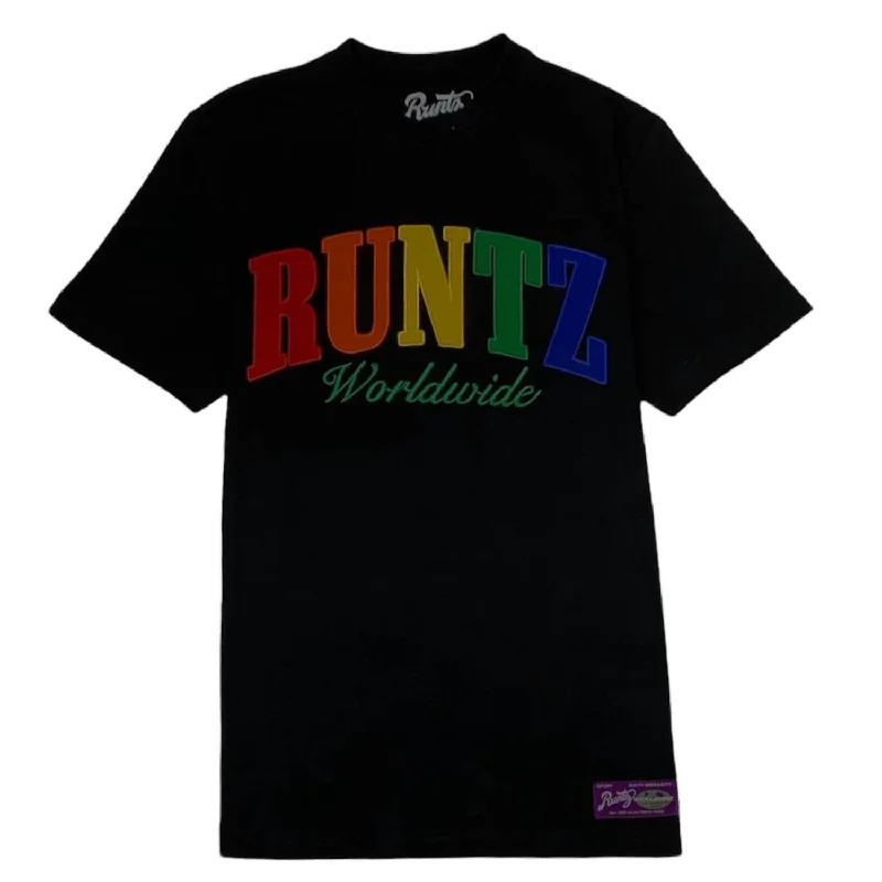 Men's Shirts for Beach OutingsMen's Rainbow Runtz Tee In Black
