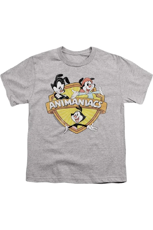 Men's Three-Quarter Sleeved TopsAnimaniacs Shielded Animaniacs Short Sleeve Juvenile Tee / T-Shirt Men's Three-Quarter Sleeved TopsAnimaniacs Shielded Animaniacs Short Sleeve Juvenile Tee / T-Shirt