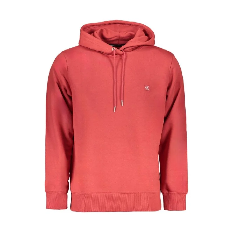 Men's Sweaters with Button-Up CollarsCalvin Klein Pink Cotton Men Men's Sweater