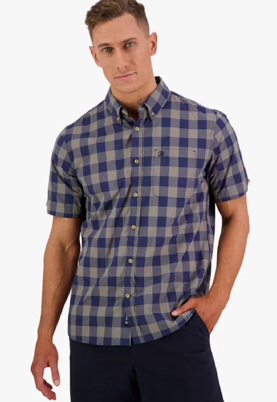 Comfortable Men's Flannel ShirtsSwanndri Mens Rings Beach Short Sleeve Shirt