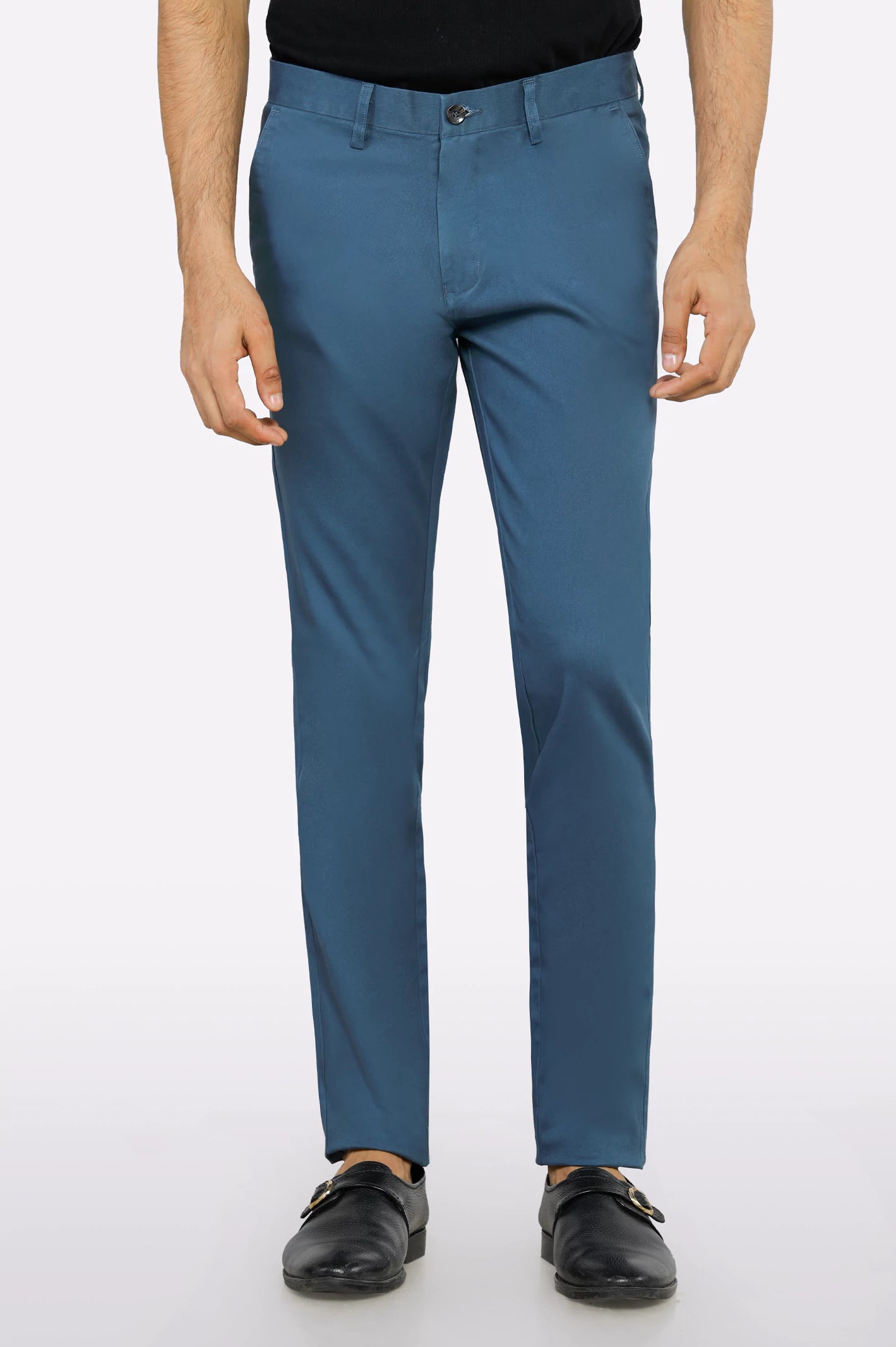 Fashionable Men's JeansBlue Smart Fit Cotton Chino