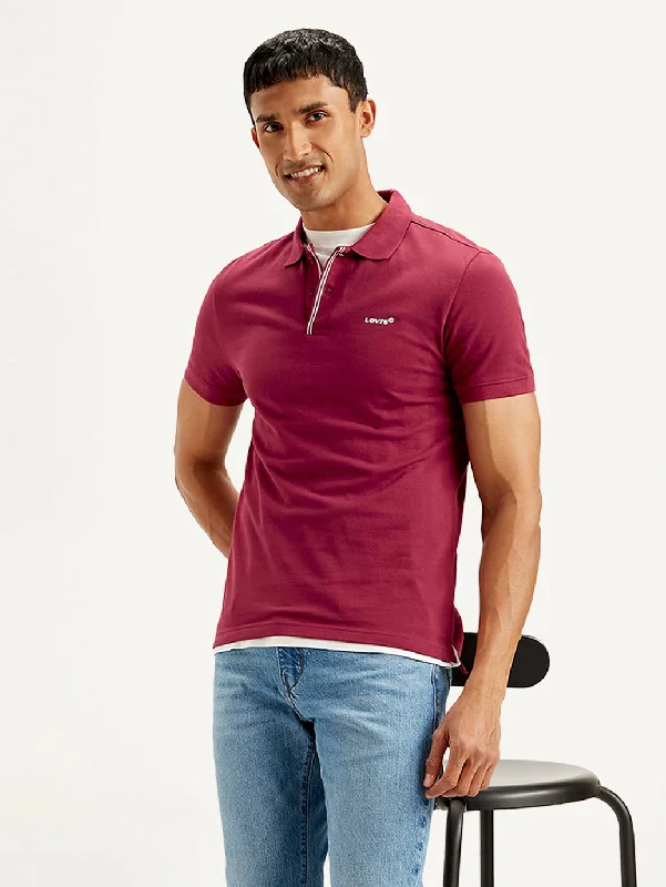 Men's Shirts for Beach OutingsMen's Solid Slim Fit Polo T-shirt