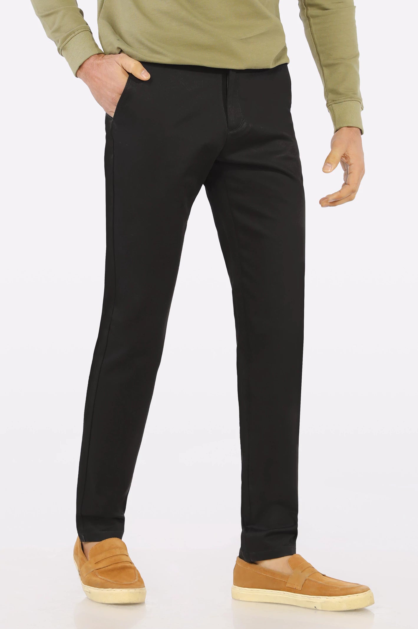 Men's Jeans Made in USABlack Smart Fit Cotton Chino