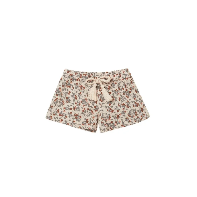 Breathable Fabric Men's Running ShortsGirls - Solana Short In Vintage Floral