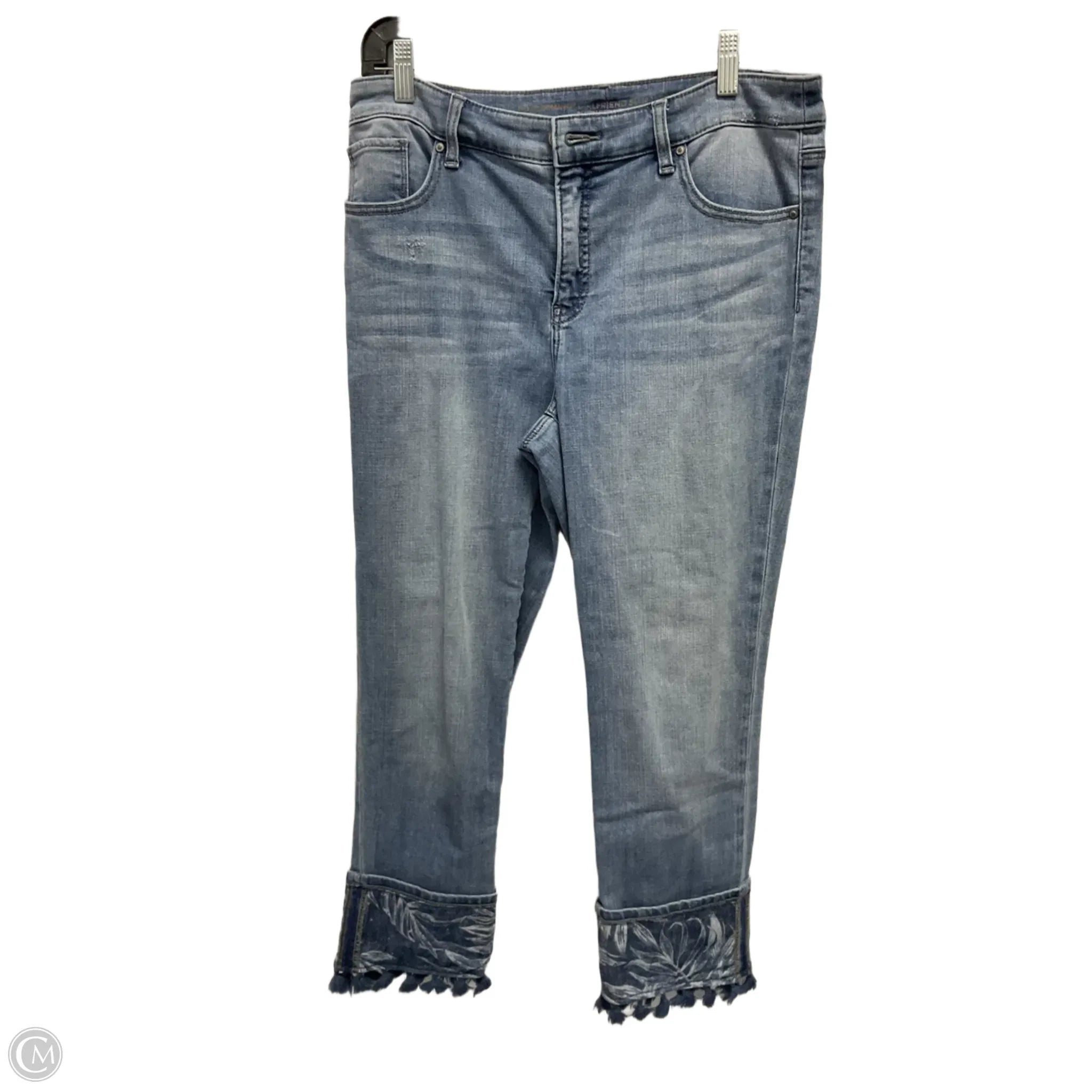 Men's Skinny JeansJeans Cropped By Chicos In Blue Denim, Size: 8