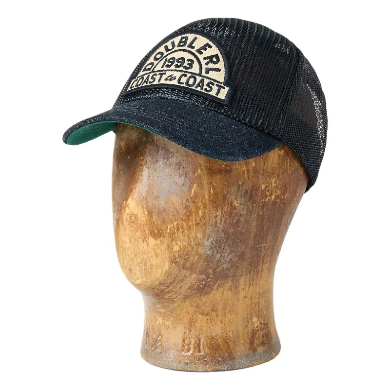 Classic Derby HatsDenim-Bill Mesh Trucker Cap Navy