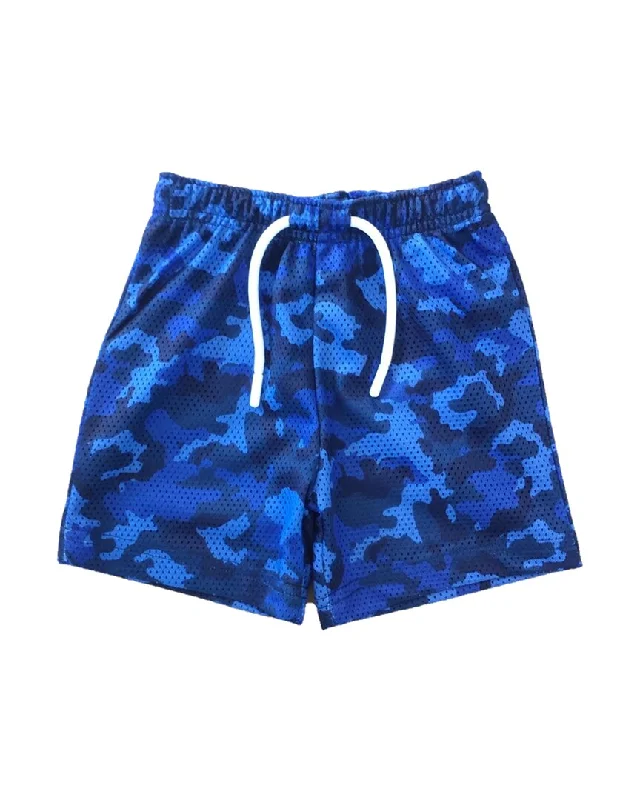 Men's Patterned Bermuda Shorts for FunMish Mish Camo Mesh Short