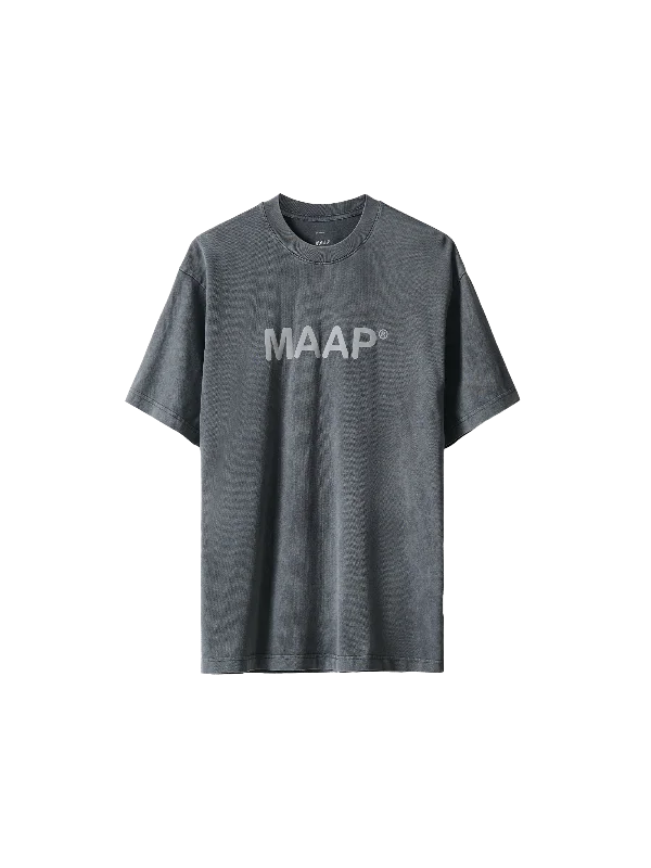 Men's Shirts with Raw-Edge HemlinesEssentials Text Tee