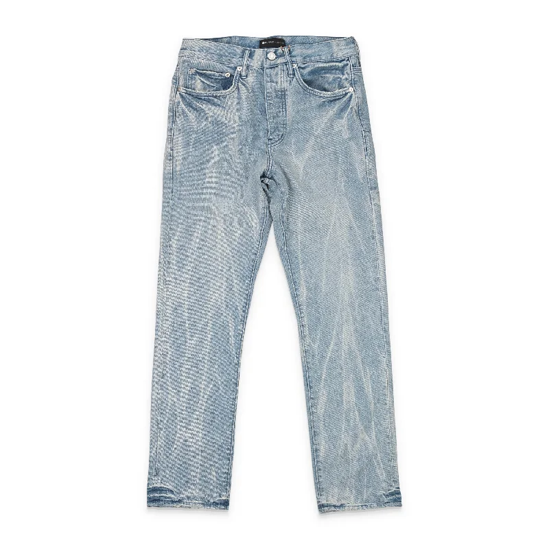 Men's Jeans for SportsPURPLE BRAND TIE ACID LIGHT INDIGO STRAIGHT JEANS