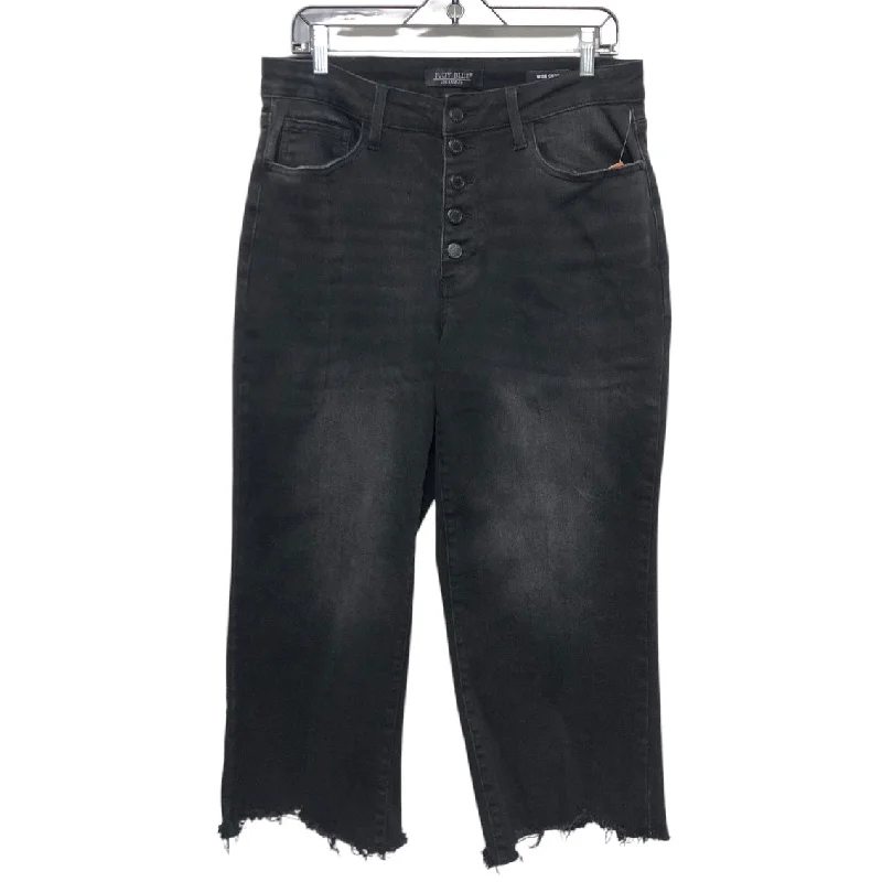 Men's Jeans Made from Recycled MaterialsJeans Wide Leg By Judy Blue In Black Denim, Size:14