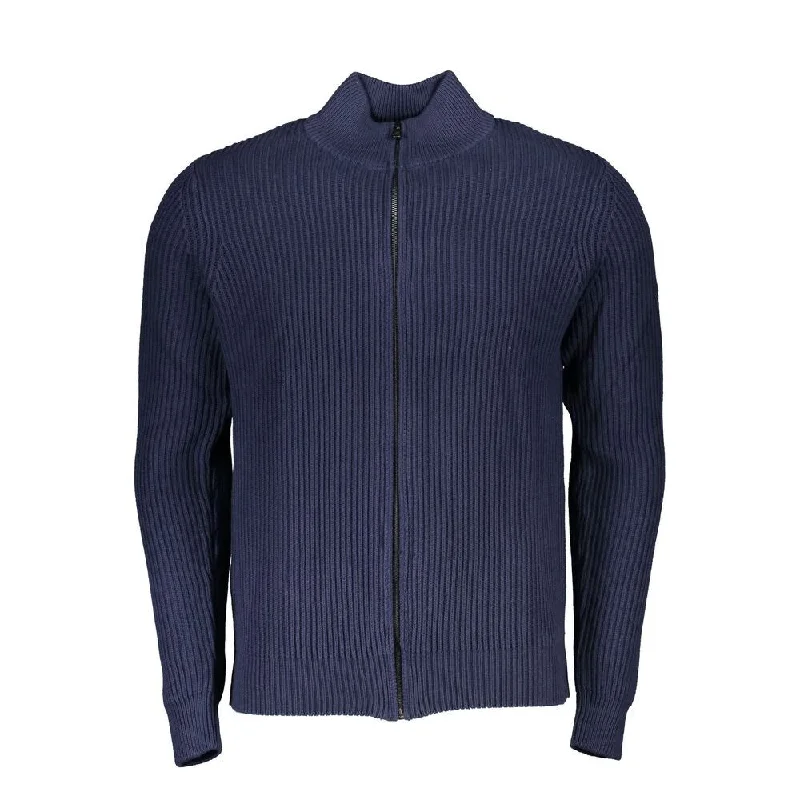 Men's Sweaters with Patch PocketsNorth Sails Blue Cotton Men Men's Cardigan