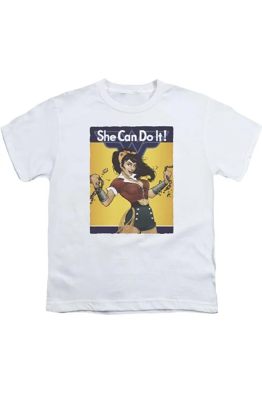 Men's Shirts with UV ProtectionJustice League of America Wonder Woman Bombshell Short Sleeve Youth Tee / T-Shirt