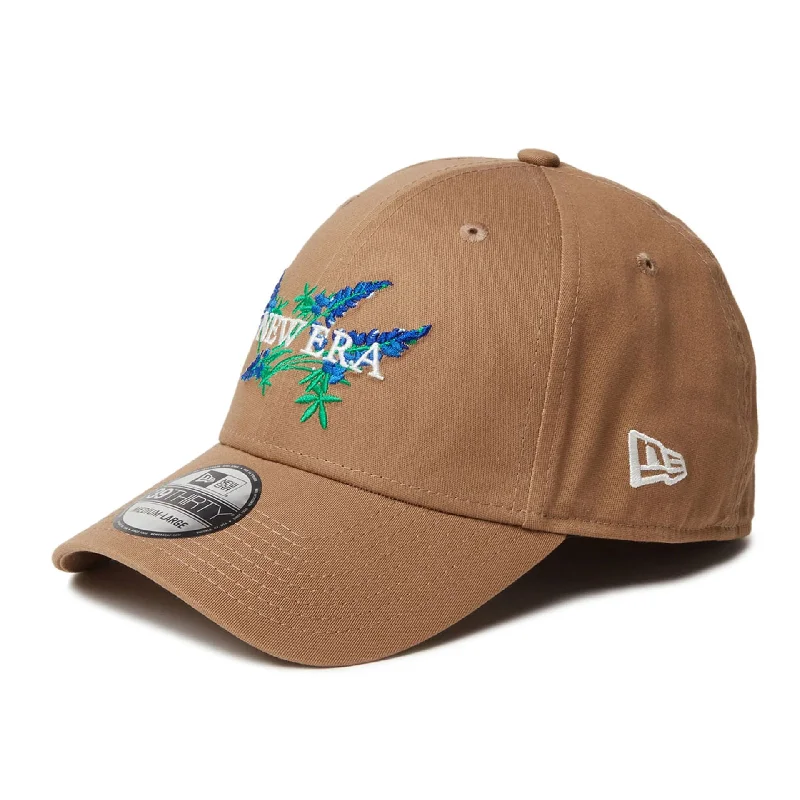 Stylish Baseball Hats for MenNew Era Japan Floral Beige 39THIRTY Stretch Fit Cap