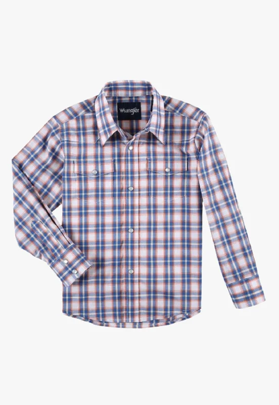 Breathable Men's Linen ShirtsWrangler Boys Long Sleeve Shirt
