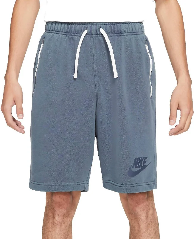 Men's Comfortable Elastic Waistband ShortsMen's Sportswear Essential Short In Thunder Blue