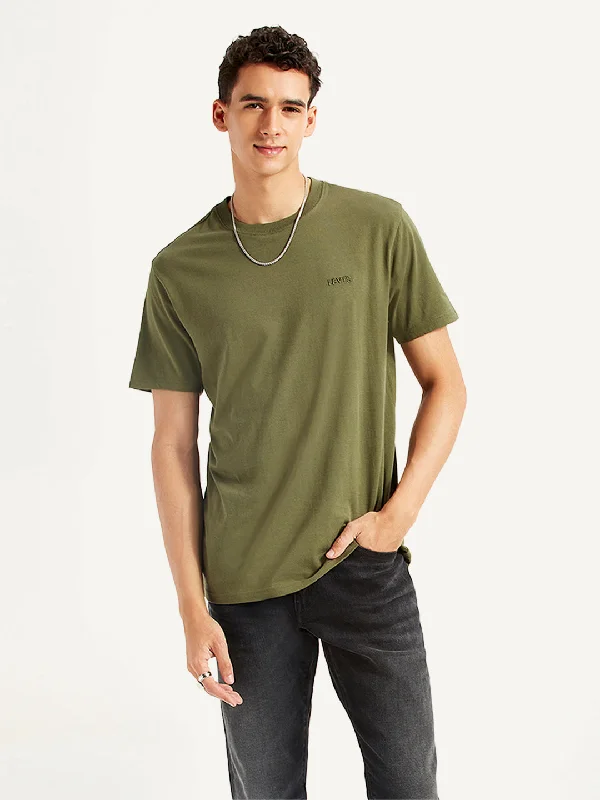 Men's Shirts with Single-Breasted DesignsMen's Solid Slim Fit T-shirt