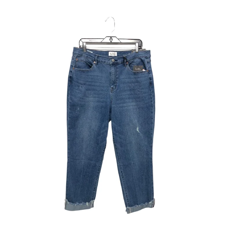 Winter Men's JeansJeans Straight By Nicole By Nicole Miller In Blue Denim, Size:14
