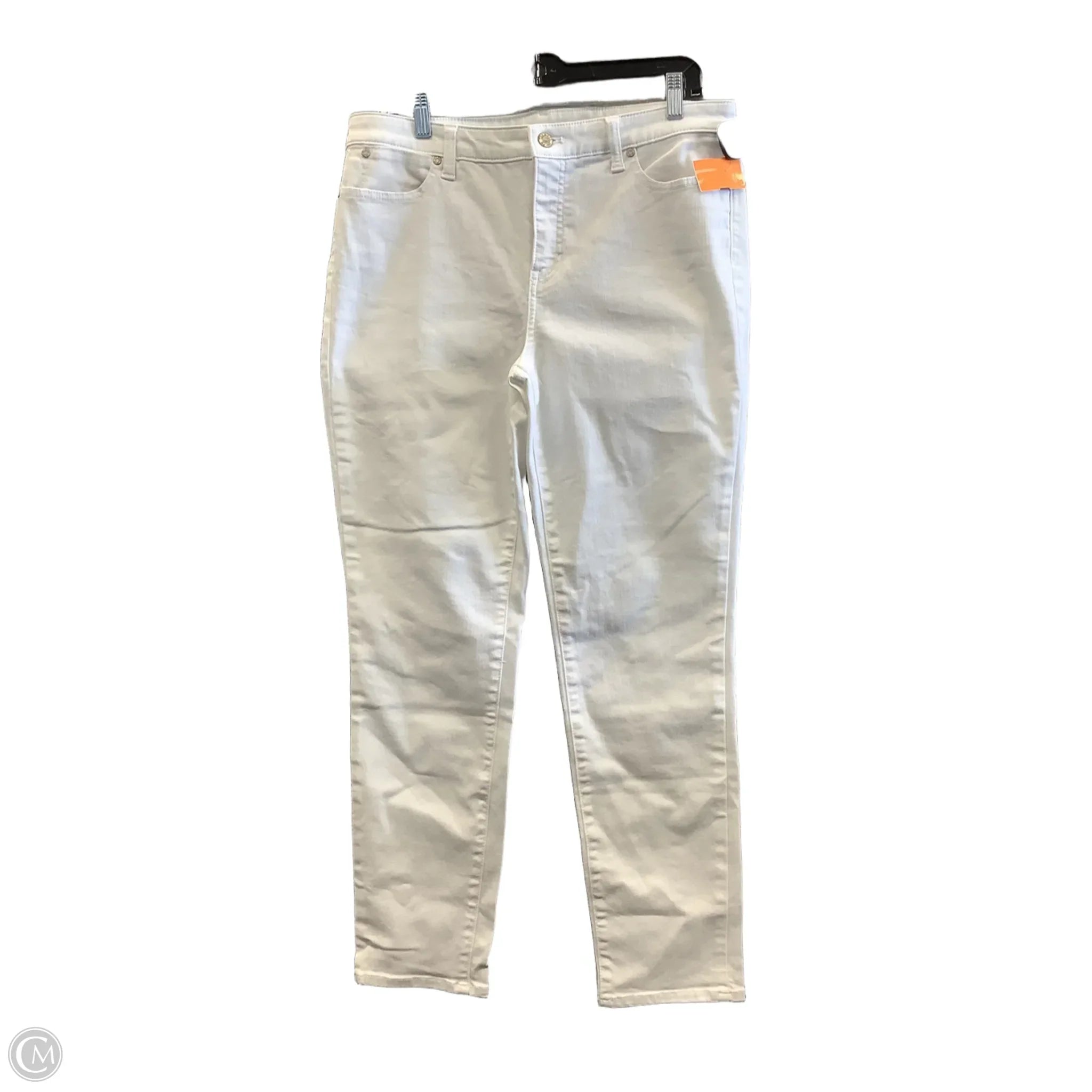 Fashion-Forward Men's JeansJeans Straight By Talbots In White, Size: 10