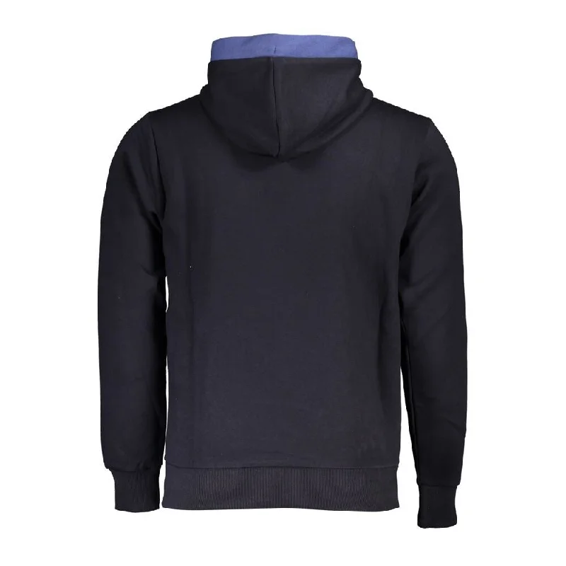 Men's Sweaters with Cable PatternsU.S. Grand Polo Classic Blue Contrast Hooded Men's Sweatshirt