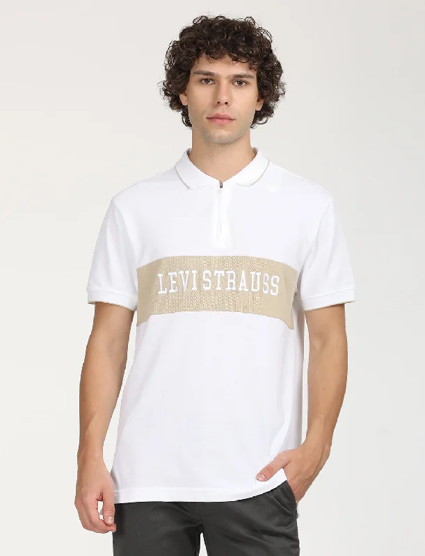 Men's Shirts with Button-Down CollarsMen's Brand Logo Slim Fit  Polo T-shirt