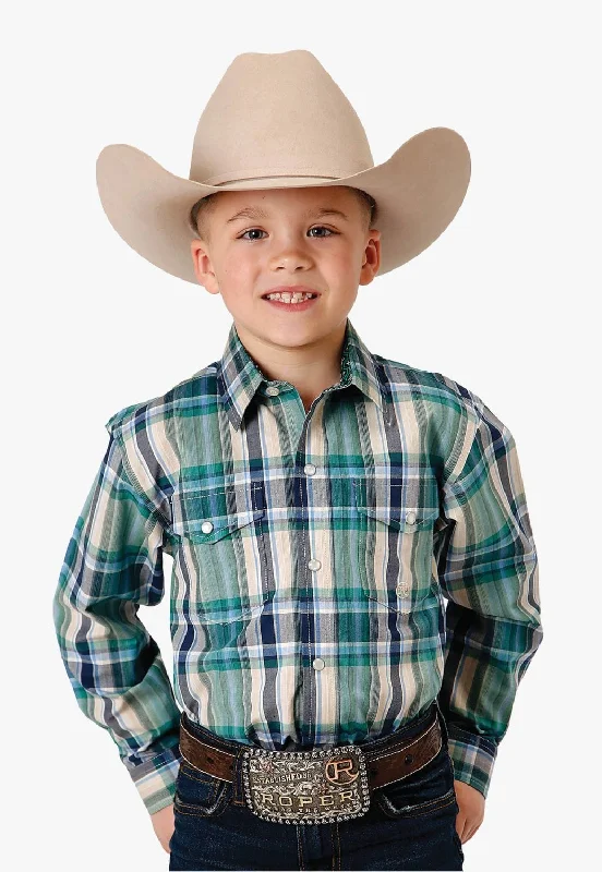 Men's Dressy Button-Down Shirts for Formal OccasionsRoper Boys Amarillo Collection Long Sleeve Shirt