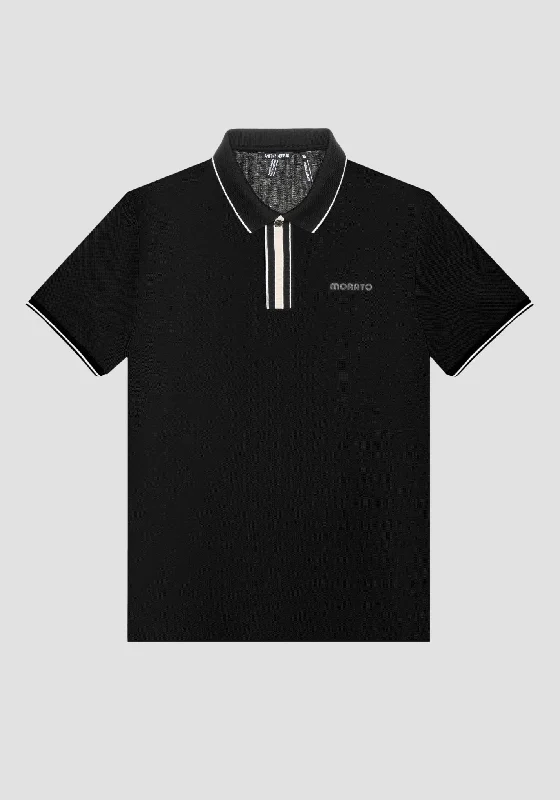 Classic Men's Button-Up ShirtsANTONY MORATO POLO SHIRT MMKS 02377-BLACK