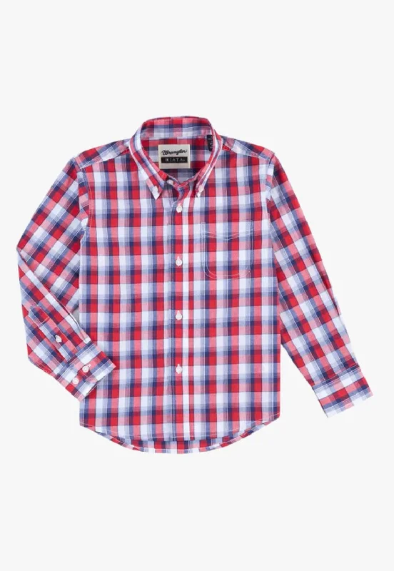 Men's Custom-Fit Shirts for a Personalized LookWrangler Boys Riata Long Sleeve Shirts