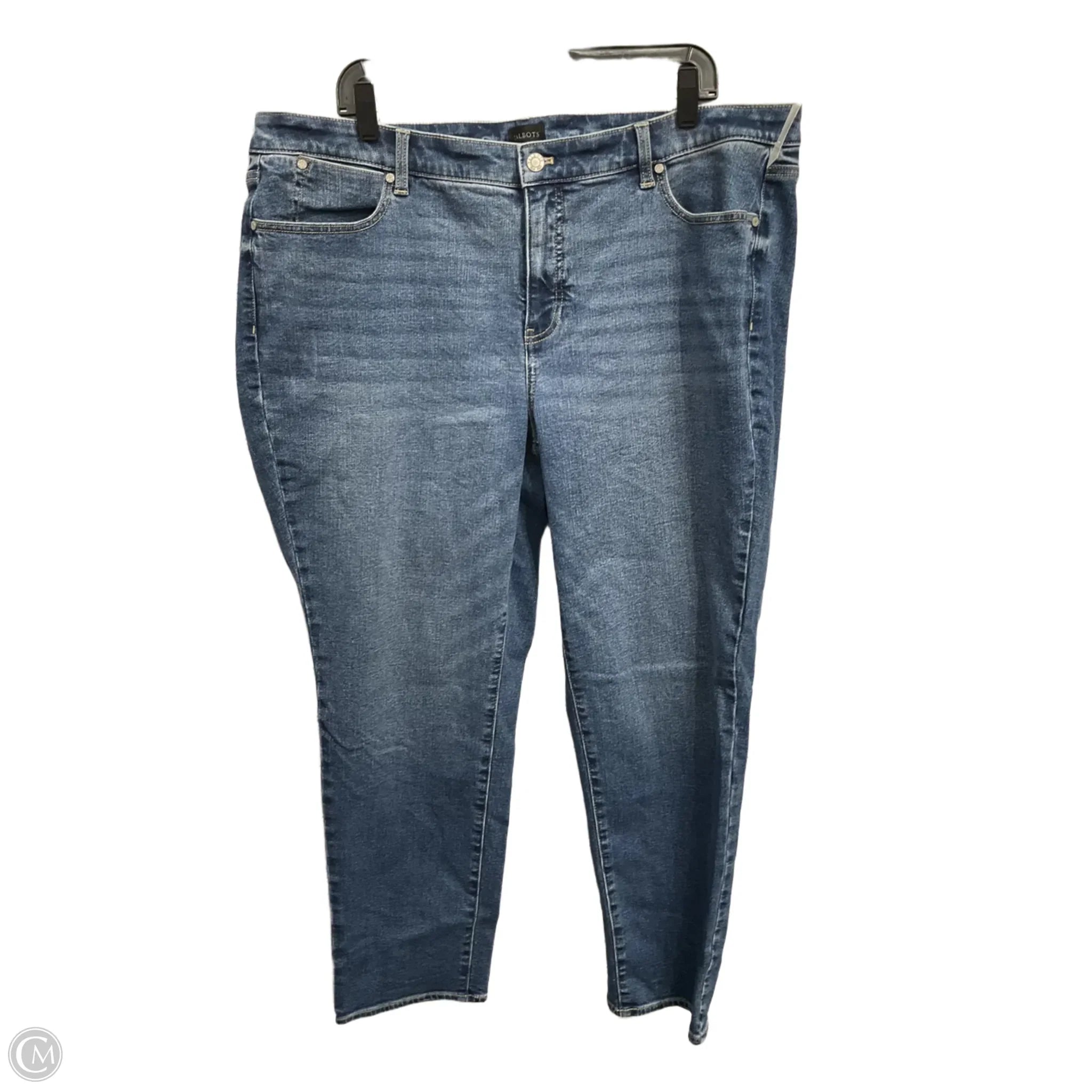 Men's Straight-Leg JeansJeans Straight By Talbots In Blue Denim, Size: 18
