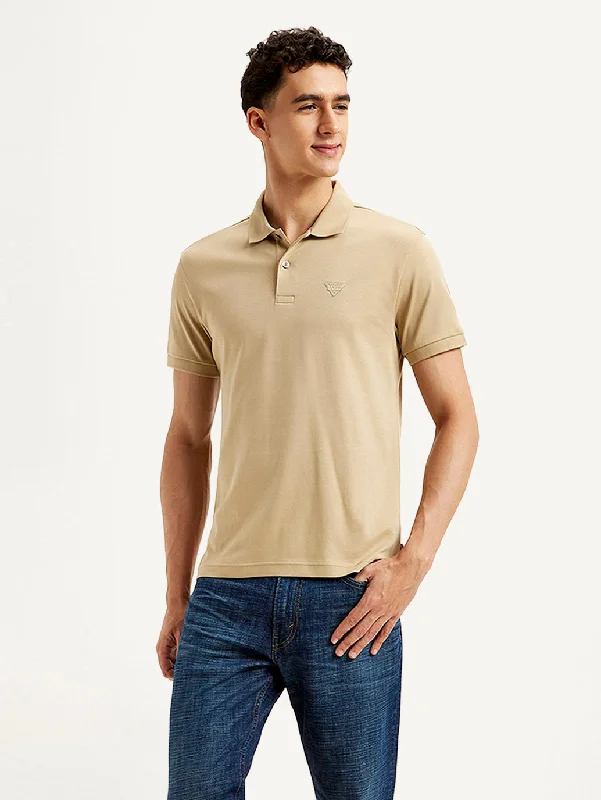 Men's Shirts with Patch PocketsMen's Solid Slim Fit Polo T-shirt