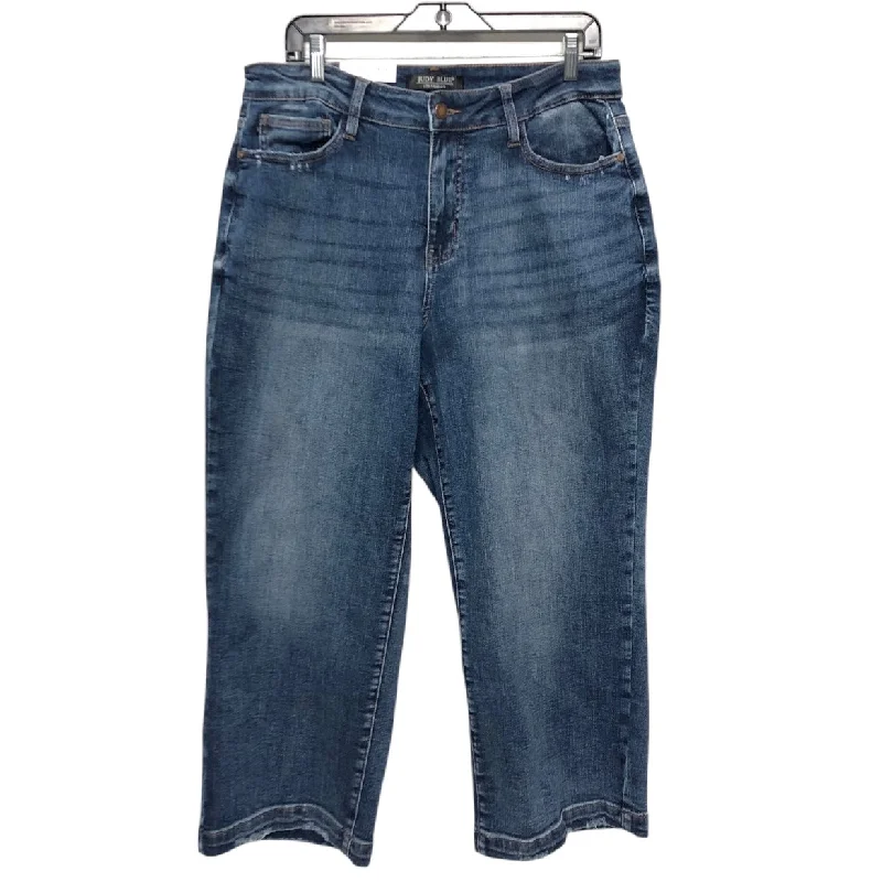 Oversized Men's JeansJeans Wide Leg By Judy Blue In Blue Denim, Size:14