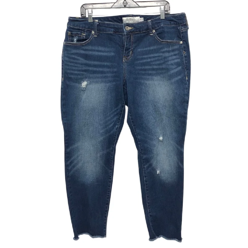 Men's Skinny JeansJeans Boyfriend By Torrid In Blue Denim, Size:16