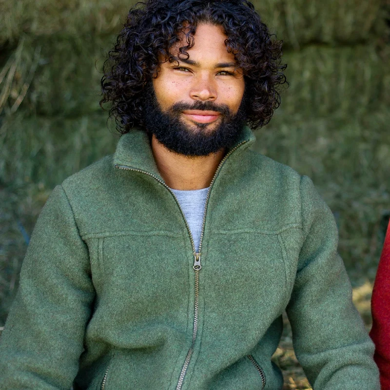 Men's Sweaters with A-Line ShapesEngel Men Jacket, Merino Wool Fleece