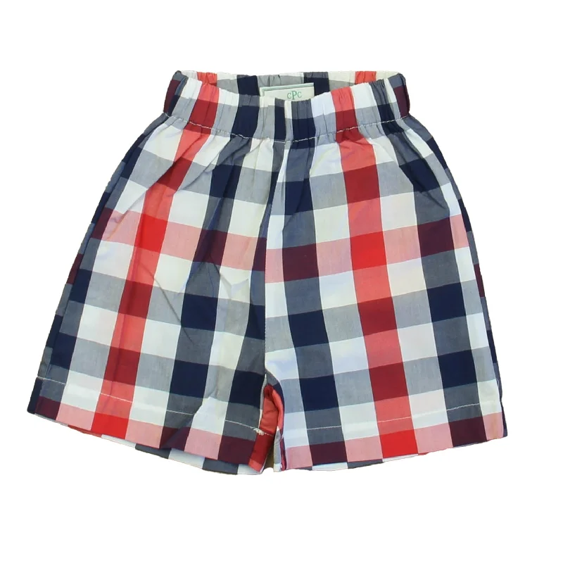 Easy-to-Wear Men's Machine-Washable Casual ShortsClassic Prep Boys Lollipop Medieval Blue and White Shorts Size: 12-24 Months