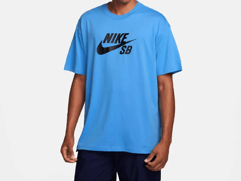 Men's Shirts with Embroidered DesignsMen's Sb Logo T-Shirt In University Blue/black