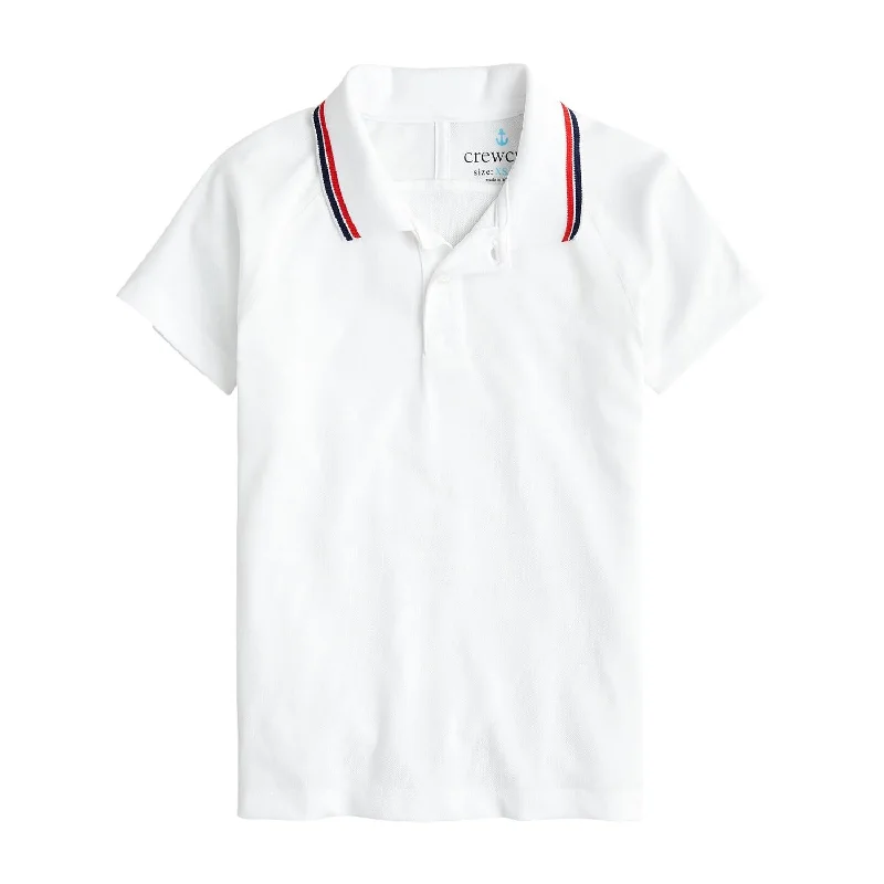 Men's Shirts with Wingtip CollarsKids' Tipped Piqué Polo Shirt Top In White