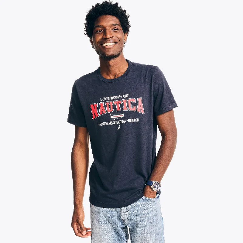 Men's Shirts with Bow TiesNautica Mens Sustainably Crafted Heritage Graphic T-Shirt