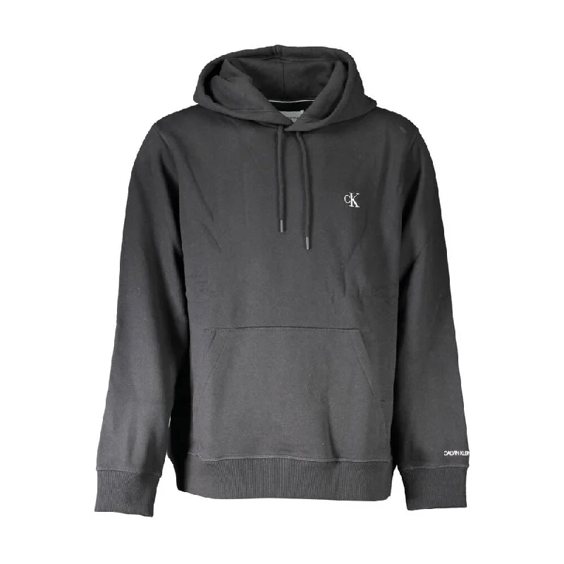 Men's Sweaters with Short SleevesCalvin Klein Sleek Hooded Sweatshirt with Central Men's Pocket Men's Sweaters with Short SleevesCalvin Klein Sleek Hooded Sweatshirt with Central Men's Pocket