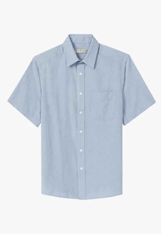 Men's Designer Dress Shirts for High-End FashionR.M. Williams Mens Hervey Short Sleeve Shirt