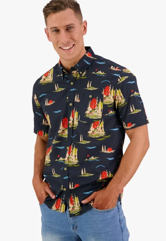 Stylish Men's Graphic T-ShirtsSwanndri Mens Woodworth Short Sleeve Shirt