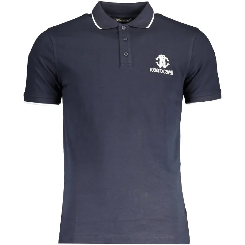 Men's Shirts with Asymmetrical HemlinesMen Regular Fit Polo T-Shirt In Blue