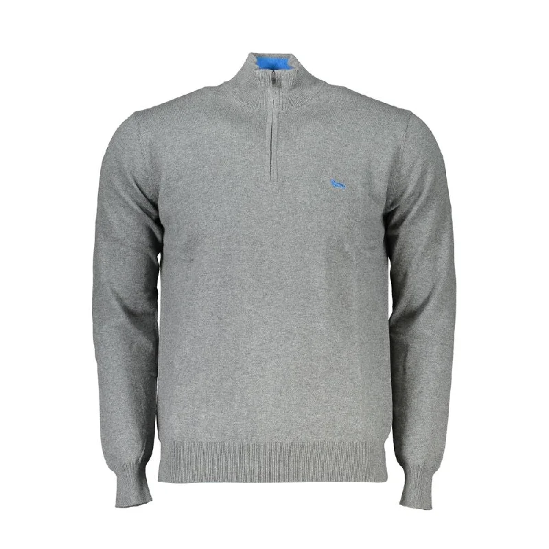Casual Men's Pullover SweatersHarmont & Blaine Sophisticated Half-Zip Embroidered Men's Sweater