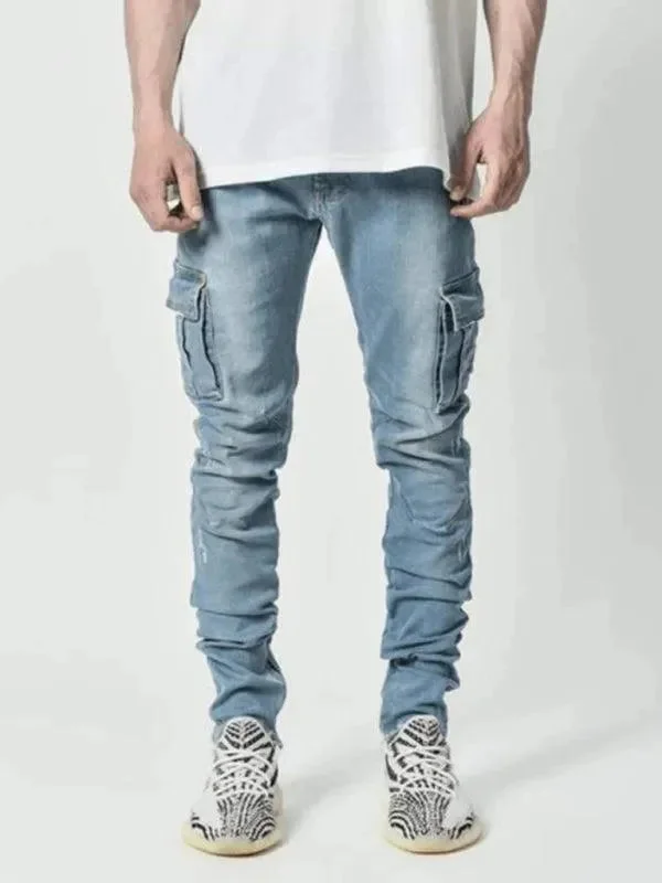 Baggy Cargo Men's JeansSkinny Cargo Jeans For Men