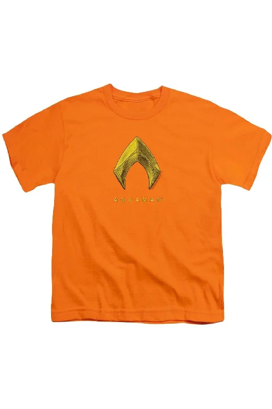 Versatile Men's Tank TopsAquaman Movie Aquaman Logo Short Sleeve Youth Tee / T-Shirt