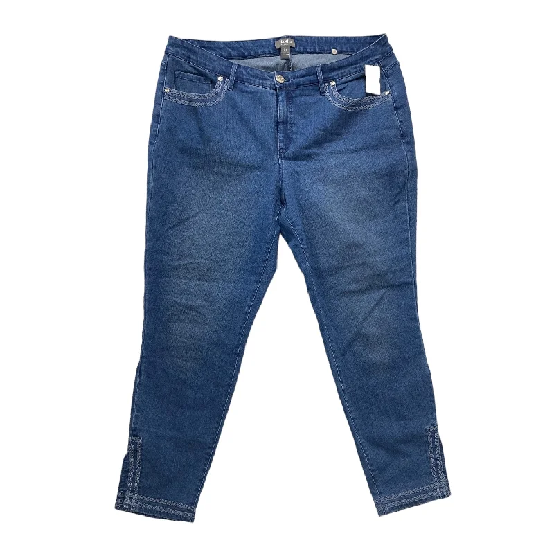 Light Wash Men's JeansBlue Jeans Skinny MARTHA STEWART, Size 20w