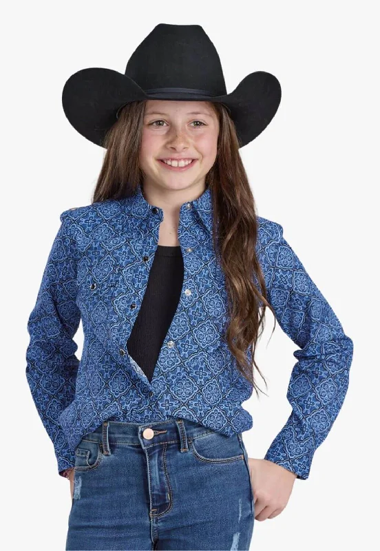 Men's Machine-Washable Shirts for ConvenienceRoper Girls Amarillo Collection Long Sleeve Shirt