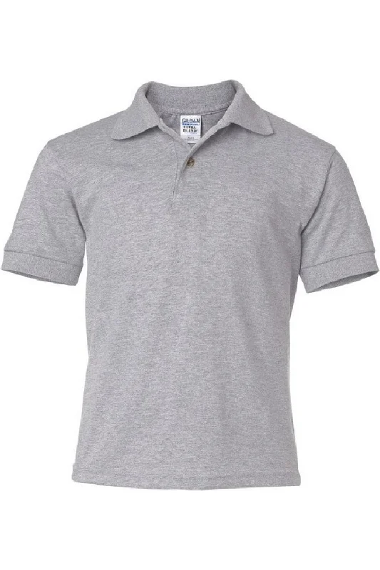 Men's Shirts with Mock NecksGildan DryBlend Childrens Unisex Jersey Polo Shirt