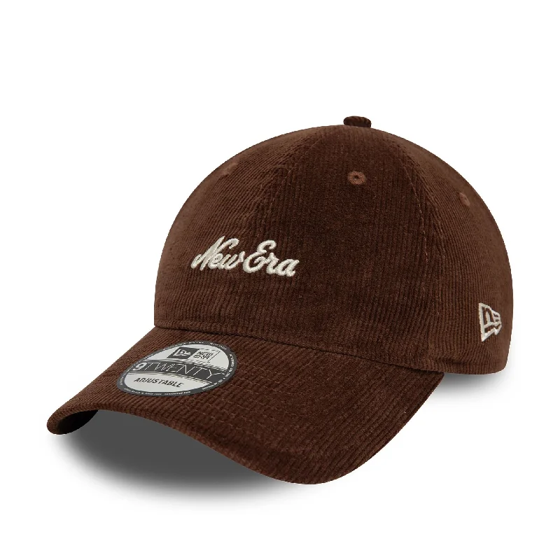 Sun-Protective Fishing HatsNew Era Premium Cord Dark Brown 9TWENTY Adjustable Cap