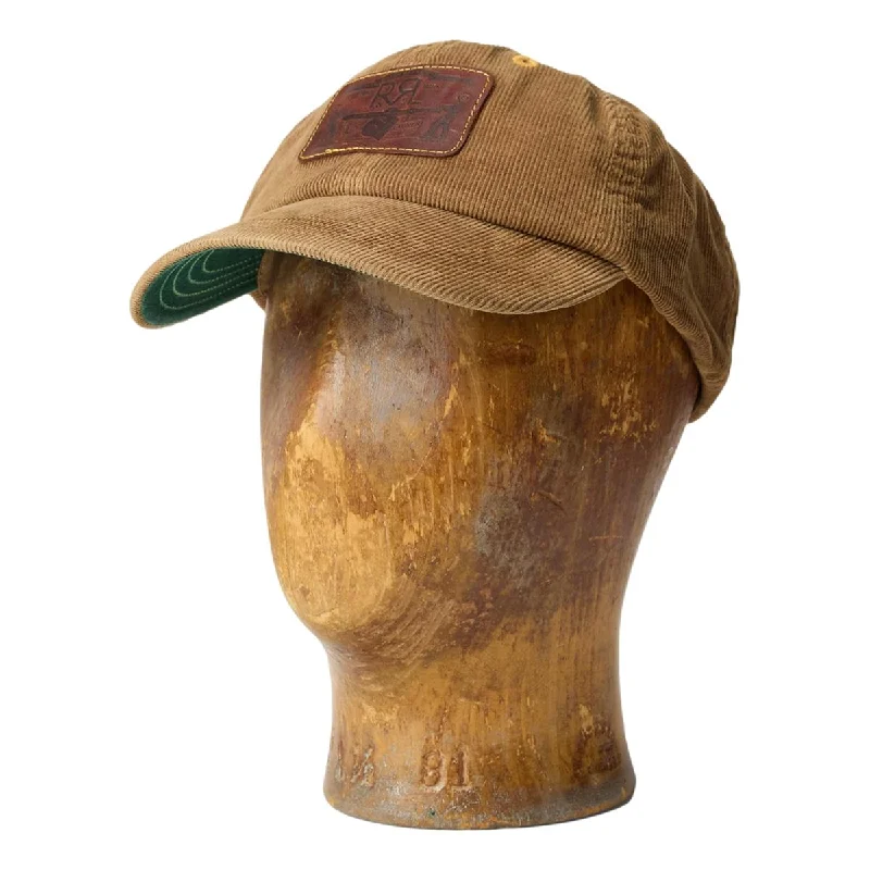Boys' Baseball CapsLeather-Patch Corduroy Trucker Cap Tan