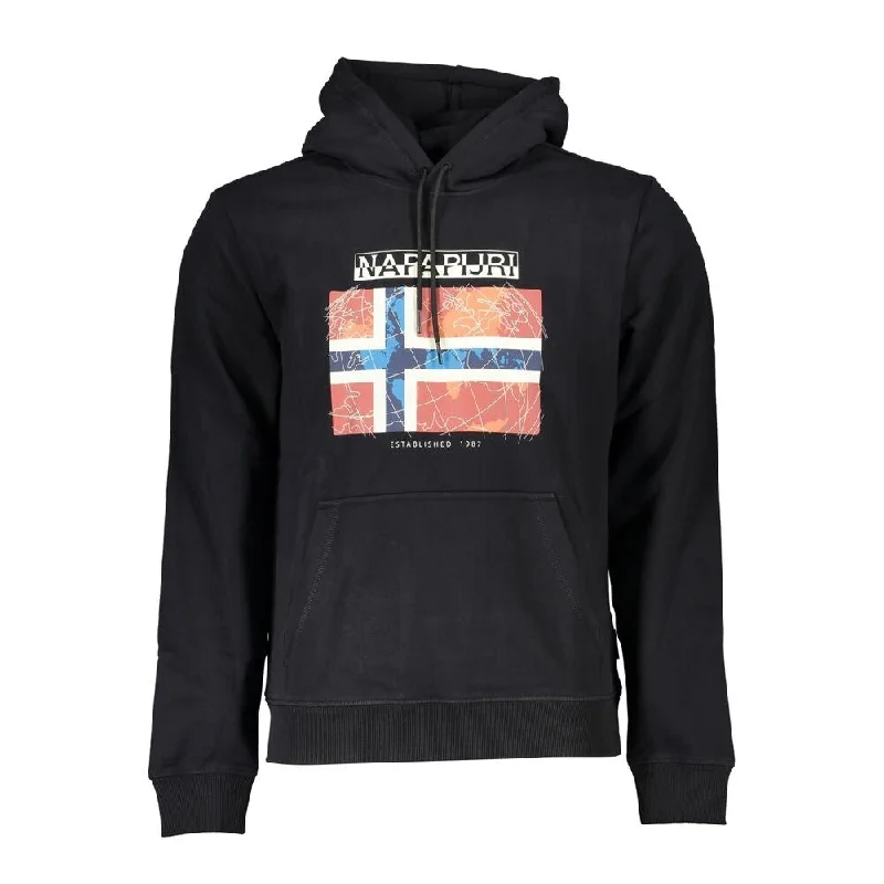 Men's Sweaters in Bright ColorsNapapijri Black Cotton Men Men's Sweater